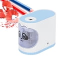 thumbnail image 4 of Pencil Sharpener, Automatic Stop Design Electric Pencil Sharpener USB Powered Battery Powered Non-slip Base  For 6~8mm Diameter Pencil Pink,Blue,Black, 4 of 8