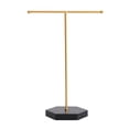 thumbnail image 2 of jifeng Jewellery Stand Hanging Organizer Marble Base Show Rack for Ears Black, 2 of 9