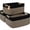 Black&Brown, variant on Natubeau 3 Pack Woven Storage Basket for Shelves, 29L Large Cube Storage Bins, Cotton Rope Woven Baskets for Organizing, White&Jute, 17.5"D x 13"W x 7"H