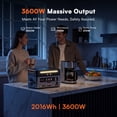 thumbnail image 3 of OSCAL PowerMax 3600 PE Portable Power Station, 2016Wh LiFePO4, 3600W Output, with 4x200W Panel, 8ms EPS, 15-Year Lifespan for Home Backup, Camping, RV, Emergency, 3 of 9