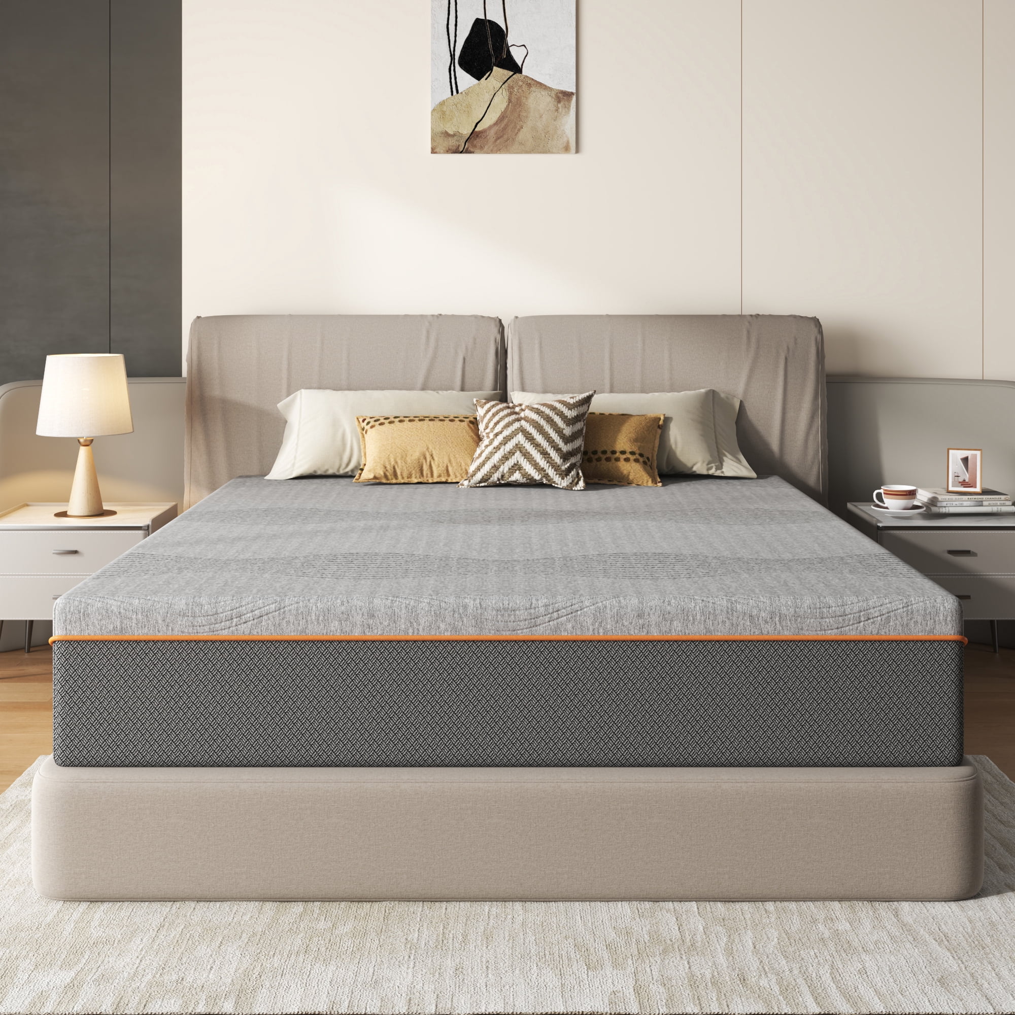 Leumius 14 Inch King Mattress,Memory Foam Mattress in a Box,Breathable Cooling Layers,Medium Feel