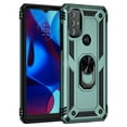 thumbnail image 3 of Compatible with Motorola Moto G 5G (2024) Case Built-in 360 Ring Holder Kickstand, Extreme Protection Military Armor Magnetic Car Dual Layer Protective Heavy Duty Phone Cover,Darkgreen, 3 of 7