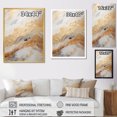 thumbnail image 4 of Designart "Magic Of Gold And White Marble Geode I" Abstract Marble Canvas Art Print, 4 of 7