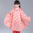 thumbnail image 2 of 1 Psc de Impermeable de Escuela para Estuddiantes Portatíl con Capucha Elegante - XL Pink Dot XL Sunnimix Chubasquero impermeable para niños, 2 of 8