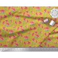 thumbnail image 3 of Soimoi Cotton Poplin Fabric Stripe,Leaves & Peony Floral Decor Fabric Printed Yard 42 Inch Wide, 3 of 3