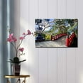 thumbnail image 2 of Wall26 Light Post Next to a Red Bridge on a Japanese Garden - Canvas Art Home Decor - 12x18 inches, 2 of 3