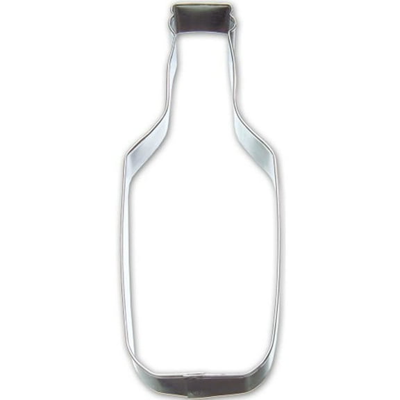 Soda Beer Bottle Tin Cookie Cutter 6 in B1718 - Foose Cookie Cutters - US Tin Plate Steel