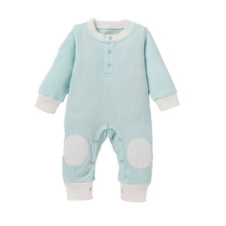 

Toddler Kids Baby Girls Solid Long Sleeve Romper Bodysuit Clothes