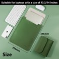 thumbnail image 5 of PU leather Laptop Bag, Durable Shockproof Protective Computer Cover multifunctional Laptop bag, 5 of 5