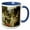 Blue/White, variant on 3drose, St. Cecilia by John William Waterhouse, 11oz Two-tone Green Mug