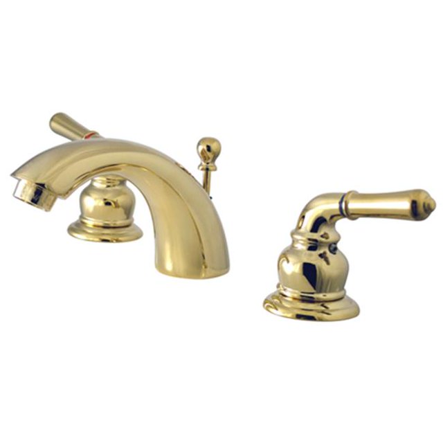 4 Inch -8 Inch Widespread Lavatory Faucet - Polished Brass