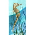 thumbnail image 2 of Robinson, Carol 9x14 Gold Ornate Wood Framed with Double Matting Museum Art Print Titled - Atlantic Seahorse, 2 of 4