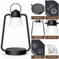 thumbnail image 6 of Candle Warmer Lamp with Timer and Dimmer, Electric Wax Melt Warmer for Jar Candles, Adjustable Height Dimmable Candle Lamp, Flameless Home Decor Gift for Bedroom Living Room Office, 6 of 10