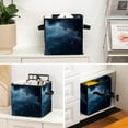 thumbnail image 6 of RATGDN Collapsible Fabric Cube Storage Bin with Double Handles for Living Room Bedroom Office Black - Pale Nebula Blue, 6 of 6