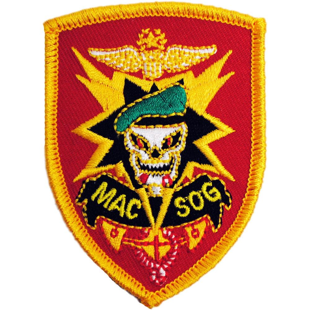 4 Pcs Vietnam MAC V SOG Red /& Yellow Patch 3/"