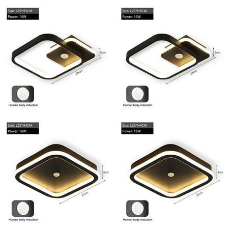 

WAGZOQN Human PIR Motion Sensor Ceiling Lights Corridor Balcony Bedroom Indoor Ceiling Lamps Induction Lighting Decor