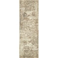 thumbnail image 1 of Unique Loom Tuareg Traditional Vintage Rug 2' x 6' Runner Beige/Brown, 1 of 1