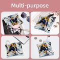 thumbnail image 5 of FeBohao 2 PCS Cosmetic Shrapnel Bag Cute Makeup Toiletry Bags Change Vegan Leather Square Tiny Stuff Unique Toddler Pencil Beauty Tote Haves Cosmetology Gym Ice Hockey, 5 of 6