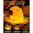 thumbnail image 2 of Luz nocturna Amaredom Capybara de silicona recargable LED, 2 of 7