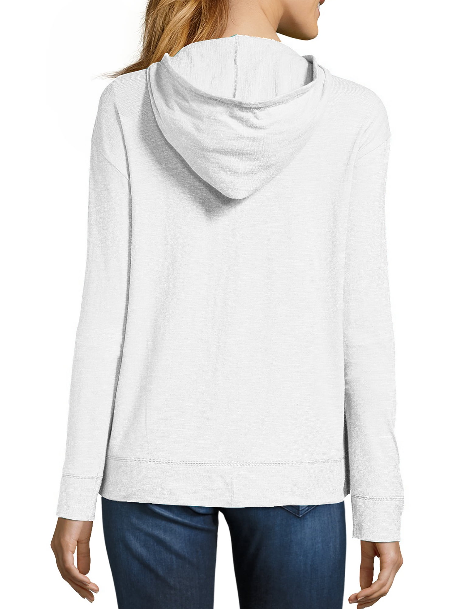 hanes slub jersey hoodie