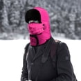 thumbnail image 4 of Winter Balaclava Hat for Men Women, Thermal Face Ski for Cold Weather, Windproof Ear Neck Protection for Outdoor Sports(Hot Pink), 4 of 4