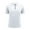 White, variant on Men's Short Sleeve T-Shirt - Summer Casual Solid Holiday Shirts, Polyester Material, Suitable for Indoor and Outdoor Activities