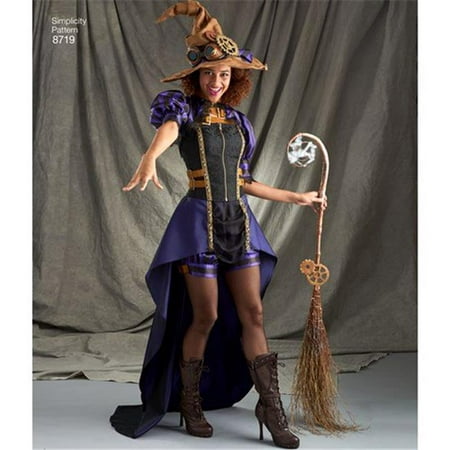 Simplicity Misses' Size 14-22 Steampunk Costume Pattern, 1 Each