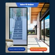 RoamHome Reflective Window Film One Way Mirror 12x79in - Heat Control & Privacy Window Tint - Self-Adhesive Sun Blocking Film with Daytime Privacy, UV Protection & Energy Saving (Multicolor)
