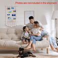 thumbnail image 2 of 2X Hanging Photo Display with 60 Wood Clips Macrame Wall Hanging Picture Holder Collage Picture Frame for Boho Decor, 2 of 7