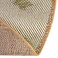 thumbnail image 7 of Unique Loom Baja Outdoor Collection Area Rug - Cabo (5' 3" Round Ivory/Green), 7 of 7