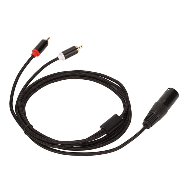 XLR Male to 2 Cable Clear Signal Lossless Cord HiFi Sound Split for Mixer Active Speaker Microphone