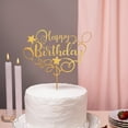 thumbnail image 4 of Happy Birthday Cake Topper – Acrylic, Personalized & Custom Birthday Cake Decoration, 4 of 4