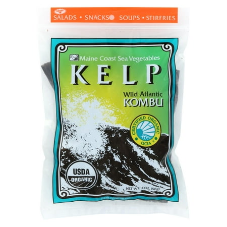 Maine Coast Organic Sea Vegetables - Kelp - Wild Atlantic Kombu - Whole Leaf - 2 (Best Kombu For Dashi)