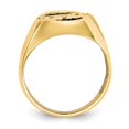 thumbnail image 2 of Auriga 14k Yellow Gold Men's Diamond and Black Onyx DAD Ring Size- 10, 2 of 6