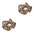 thumbnail image 4 of yingyy Grands Chouchous Imprimé Léopard Épais Extensible Porte-Queue Élastique Bande pour Cheveux Accessoires Femmes Léopard Jaune 2ensemble, 4 of 6