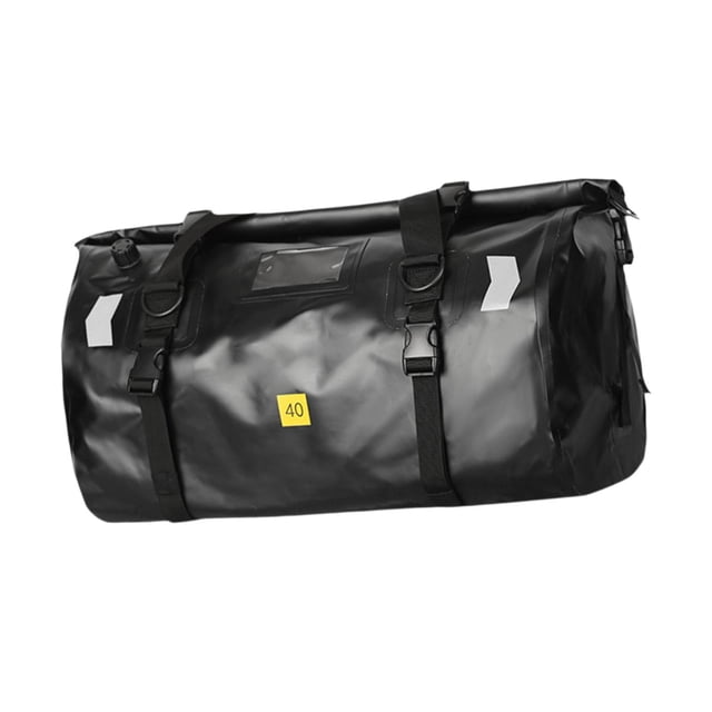 Bolsa Trasera para cicleta perfecl Resistente Al Agua 66L Impermeable PVC Multifuncional Negro