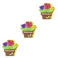 thumbnail image 2 of Inteprter 1 Juego de colgadores decorativos para puerta con de Pascua, colgador de suministros para fiestas, decoración llamativa para el hogar, JM00351 3piezas Inteprter CBP220962, 2 of 6