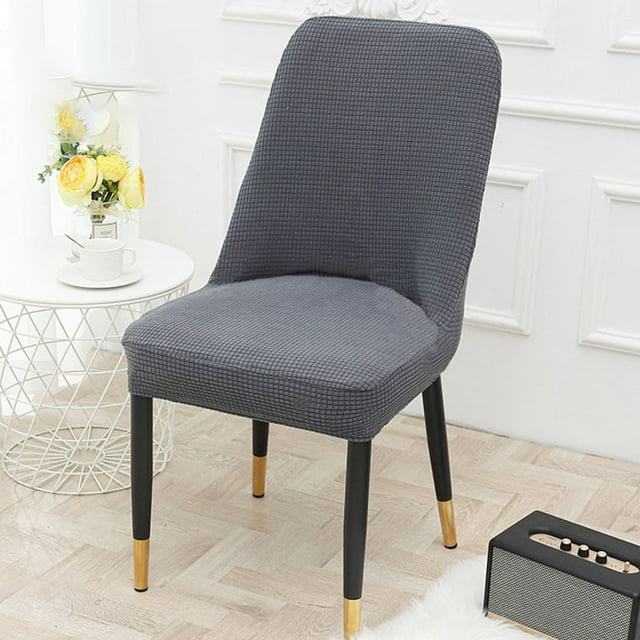 Housse de Chaise de Salle à Manger Épaissie avec Dossier Courbé, Housse en Forme Spéciale
