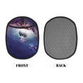 thumbnail image 2 of Pofeuu Planets Stars And Galaxies Print Silicone Pot Mat Mitten With Hanging Loop Heat Resistant Oven Mitts Non-Slip Bbq Baking Smoking Potholders, 2 of 7