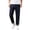Dark Blue, variant on Straight Leg Jeans for Men Classic Flat Front Cotton Denim Pants Solid Color Streetwear Y2K Front Back Pockets Jeans Pants Dark Blue M