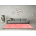 thumbnail image 3 of Ahgly Company Indoor Square Abstract Red Modern Area Rugs, 8' Square, 3 of 4
