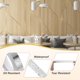 thumbnail image 4 of Cinta de película de poliéster metalizada Uxcell, cinta decorativa metálica para acentuar paredes cepilladas de plata, 5/32 pulgadas x 55 yardas, paquete de 3, 4 of 6