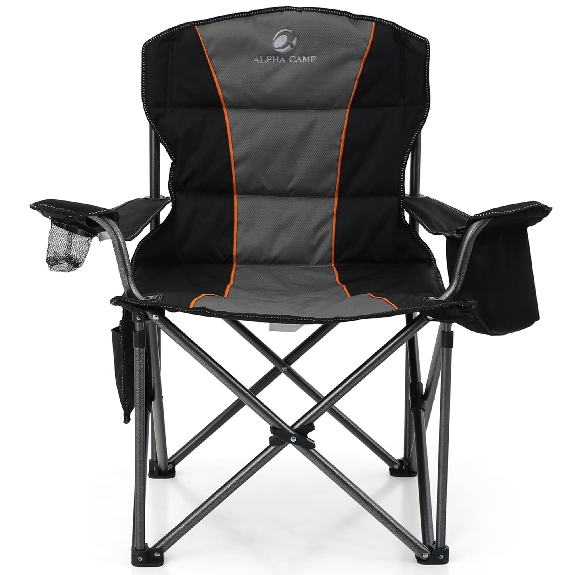 4 X Portable Folding Chair for Extérieur Camping Fishing Picnic beach seat Black 
