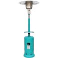 Hanover 7Ft. 41,000 BTU Steel Umbrella LP Patio Heater in Teal