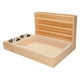 thumbnail image 5 of Comedero de heno de madera para conejos con caja de arena, comedero para conejos, dispensador de alimentos para exteriores, heno portátil para, 5 of 9