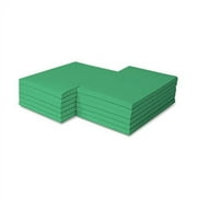 Colored Memo Note Pads Glued on Top - Size 4 X 6 | 100 Sheets Per Pad | 5 Scrach Pads Per Pack | Meadow Green