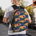 thumbnail image 5 of Easygdp Burning Rugby Balls Mochila Casual para Portátil, Mochila para Escuela, Viajes, Negocios, 5 of 5