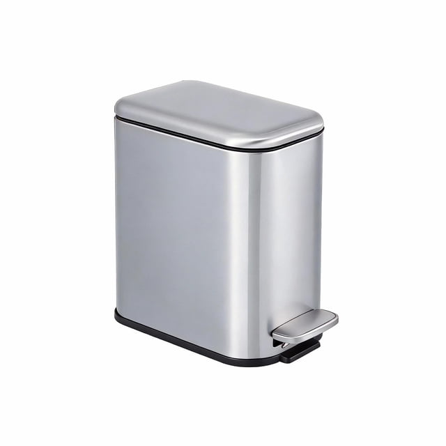 Cubo de basura GarveeHome 5 L Slim con pedal de acero inoxidable