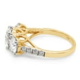 thumbnail image 3 of AFFY 3.24CT Moissanite Diamond 3 Stone Engagement Ring For Women 14K Solid Yellow Gold-5, 3 of 7