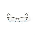 thumbnail image 4 of Walmart Women's WOP64 Square Prescription Eyeglasses with Case, Brown Turquoise, 4 of 6